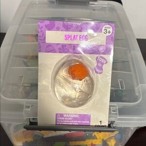 Orange Splat Egg Toy